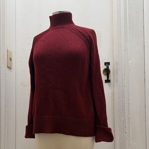 Jones New York Rich Red Turtleneck Sweater